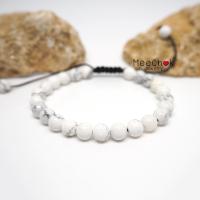 ราคา หินฮาวไลท์ Howlite 6 มิล กำไลหิน เชือกถัก ปรับขนาด หินใจเย็น หินมงคล หินสี หินนำโชค กำไลหินมงคล กำไลหิน กำไลข้อมือ กำไลหินเสริมดวง หินสีขาว By Meechok (15635981291)