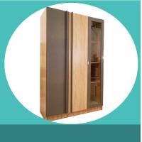 ราคา ตู้เสื้อผ้า 120cm 3 ประตู ชั้นโชว์ ประตูกระจกใส เป็นทั้งตู้เสื้อผ้า และตู้โชว์ในตัว ส่งฟรีในเขตพื้นที่ที่กำหนด (14179980077)