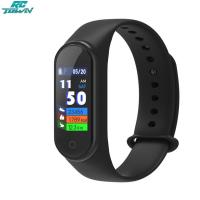ราคา สายรัดข้อมืออัจฉริยะ M4หน้าจอสีนาฬิกาอัจฉริยะกิจกรรมอัตราการเต้นของหัวใจเครื่องวัดความดันโลหิตนับก้าวสายรัดข้อมือฟิตเนส (21205346542)