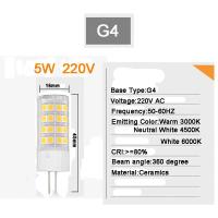 ราคา ไฟสปอตไลท์หลอดไฟเซรามิค G9 G4 AC 220V 3W 5W 7W 9W 11W (7799860655)