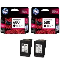 ราคา หมึก HP 680 แพ็คคู่ ดำ ดำ ของแท้ 100 ใช้กับ HP 1115 1118 2135 2138 2675 2676 2677 2678 3635 3636 3638 3775 3776 3777 (800508785)