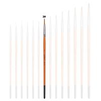 ราคา Selected ปากกาวาดภาพสีน้ำมันไนล่อน พู่กันสีน้ำ และสีอะคริลิค ชนิดกลม รายละเอียดพู่กันขอบสีน้ำ เบอร์ 0000 10 (21058702703)