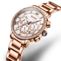 ราคา OLEVS 9976 Stainless Steel Band Watches For Women Quartz Fashion Waterproof Women Wristwatches (20438924429)
