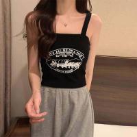 ราคา LADATEENS เสื้อกล้ามครอป เสื้อสายเดี่ยวlสกรีนลาย ผ้าร่องยืด ทรงเข้ารูป มีฟองน้ำในตัว 636 (19405563211)