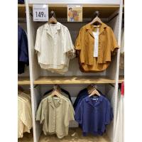 ราคา UNIQLO เสื้อเชิ้ตแขนสั้นสำหรับผู้หญิงเสื้อเชิ้ตแขนสั้น445455ผ้าลินินผสมผ้าลินินผสมสำหรับใส่อยู่บ้าน2022ฤดูร้อน (19667268553)