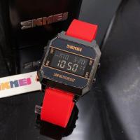 ราคา นาฬิกาข้อมือ SKMEI แบรนด์แท้ กันน้ำ100 แถมฟรีพร้อมกล่องเหล็ก จับเวลาได้ ตั้งปลุกได้ นับถอยหลังได้ ตั้งเวลาต่างประเทศได้ ไฟLEDเต็มจอ (19542062415)