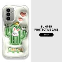 ราคา เคสโทรศัพท์มีลายคลื่น YBD สำหรับ Samsung Galaxy A13 A14 A34 A54 A04S A24 A25 M54 F54 M14 4G 5G ต้นกระบองเพชรน่ารักและกระต่ายวัสดุซิลิโคนกล้องปกป้องเต็มรูปแบบ (19752594001)