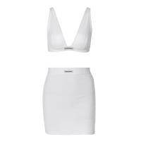 ราคา ชุดกระโปรงเสื้อกล้าม2ชิ้น ชุดรัดรูปเหนือเข่าชุดกระโปรงเสื้อกั๊กสตรีแขนกุดคอวีลึกสลิมฟิตอีลาสติกเหนือเข่าชุดเสื้อผ้า2ชิ้น เซ็ตสวย (19668507153)