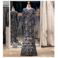 ราคา PFL089 ชุดแม่เจ้าสาว ชุดไปงานแต่ง แบบมีแขน ชุดไปงานแต่งงานกลางคืน คนอ้วนใส่สวย ไฮโซมากค่ะ dressy day (8991721417)