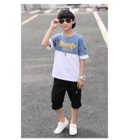 ราคา S SENG OECE ผลิตภัณฑ์ใหม่ปี 2020 เสื้อเด็กโต10ขวบ กางเกงขาสั้นเด็ชาย ชุดเด็กผู้ชาย 4 5 ปี หล่อ แฟชั่น แขนสั้น เวอร์ชั่นเกาหลี สูทสองชิ้น เย็บปะติดปะต่อกัน (17189480421)