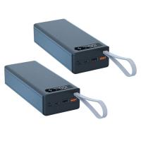 ราคา 2PCS 16X18650 Battery Storage Box PD QC3 0 Quick Charge DIY Power Bank Box Case 18650 Battery Holder Box Black (12854227155)