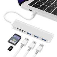 ราคา USB ฮับอะแดปเตอร์ Type C 4พอร์ตเข้ากันได้กับขั้วต่อ Macbook Air Pro 13 15 16นิ้วตัวแยก USB HDML 5พอร์ต6พอร์ต SD ฟุตเครื่องอ่านการ์ด3 0ความเร็วสูง USB ฮับ3 0สำหรับ Pro Air 13 15 16นิ้ว2020 2019 2018แยก