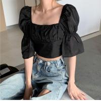 ราคา New เสื้อครอปแฟชั่นสายฝอ ผูกโบว์ข้างหลัง (13079624603)