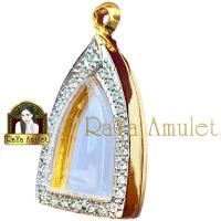 ราคา กรอบพระสำเร็จรูป งานไมครอน งานฝังเพชรอิตาลีอย่างดี ทรงพระกริ่งเล็ก รหัส 154 (21291454959)