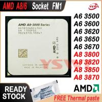 ราคา AMD ถ้วย A8 Series A8 3800 3820 3850 3870 3870K A6 3500 3600 3620 3650 3670 3670K Quad Core ซ็อกเก็ต FM1 2 CPU โปรเซสเซอร์ (15524519741)