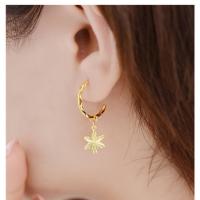 ราคา Genuine gold earrings female gold branches and jade leaf earrings star transfer bead earrings for girlfriend as a gift for mother (20058913278)