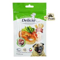 ราคา Delicio Plus ขนมแท่งหมา 70g x 6 ซอง เนื้อปลาแซลมอนแท้ผสมวิตามิน ขนมกินเล่นรสชาติอร่อย กลิ่นหอม มีประโยชน์ (18902488279)