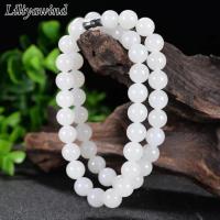 ราคา LILIYAWIND สร้อยสตรีแฟชั่นลูกปัดสีขาวหยกธรรมชาติเรียบง่าย (21106160026)