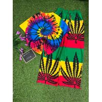 ราคา เสื้อลายกัญชา เสื้อมัดย้อม พร้อมกางเกงลายกัญชา สินค้าพร้อมจัดส่ง (14760240171)