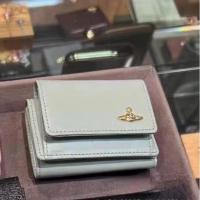 ราคา oudukai Vivienne Westwood กระเป๋าสตางค์หนัง ใส่บัตรได้ ลายโลโก้ดาวเสาร์ พับได้สามทบ (20579799666)
