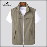 ราคา FUGUINIAO แฟชั่นผู้ชายฤดูร้อน Multi Pocket ขนาดใหญ่ตาข่ายขนาดเสื้อกั๊ก M 6XL (7629054334)