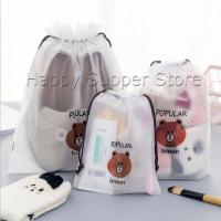 ราคา กระเป๋าเก็บเครื่องสำอาง ลายการ์ตูน ถุงหมีบราวน์ กระเป๋าหูรูด กระเป๋าใส่เครื่องเขียน Multi Purpose Bag (11511428592)
