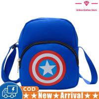 ราคา กระเป๋าสะพายไหล่ของเด็กการ์ตูนสไปเดอร์แมนกัปตันอเมริกา Dompet Koin กระเป๋าสะพายข้างกันน้ำลำลอง (21092699168)
