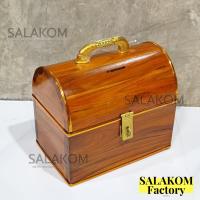 ราคา SLK กระปุกออมสินทรงหีบสมบัติ กำปั่น โบราณ ขนาด 9 4 6 2 8 2 นิ้ว สำหรับใส่ของมีค่า ออมสินเก็บเงิน สำหรับการค้าขาย (9601564024)