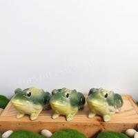 ราคา กบ เซ็ท 3 ตัว ตุ๊กตาตกแต่งสวน จัดสวนหย่อม จัดสวนถาด ม่านน้ำตก ผลิตจาก เซรามิก ทนทาน (20707077697)