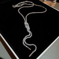 ราคา สร้อยคอโซ่เพชรชุบไฟฟ้าทองคำแท้ของผู้หญิง DREJEW โซ่ไหปลาร้าสายโซ่เสื้อสเวตเตอร์แฟชั่นระดับไฮเอนด์ (17875052008)