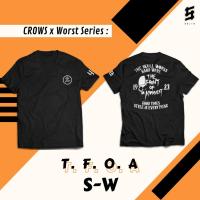 ราคา ใหม่ Tfoa Cotton Combed 24s Skull Works Crows X Worst T Shirt (20575571031)