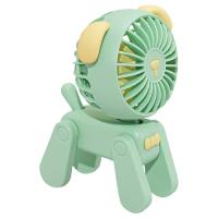 ราคา Mini Desktop Decoration Fans Cute Pet Dog Rechargeable USB Small Electric Fan Student Dormitory Decoration Fan Green (18515460490)