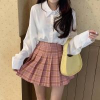 ราคา กระโปรงพลีทและกระโปรงอัดพลีท กระโปรงพลีท JK เอวสูง กระโปรงพลีท มินิสเกิร์ตทรงเอ สำหรับผู้หญิง (16269632847)