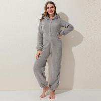 ราคา Winter Warm Pyjamas Women Onesies Fluffy Fleece Jumpsuits Sleepwear Overall Plus Size Hood Sets Pajamas For Women Adult (11309090587)