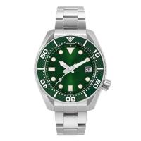 ราคา San Martin นาฬิกาผู้ชาย MM200 Diver NH35นาฬิกากลไกอัตโนมัติ316L สแตนเลสไพลินกันน้ำ200M วันที่ BGW 9hot (19627650553)