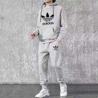 ราคา ADIDAS ชุดวอร์มกีฬาสำหรับทุกเพศชุด2ชิ้นเสื้อแขนยาวลำลองแบบบางเสื้อยืดและกางเกง (13944686403)