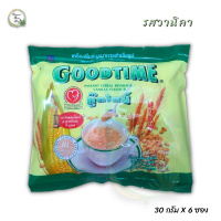 ราคา แพค 6 ซอง GOODTIMEเครื่องดื่มธัญพืชสำเร็จรูป ผสมธัญพืช 5 ชนิด กลิ่น วานิลา 30 กรัม x 6 ซอง (17315762297)