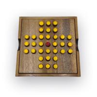 ราคา ของเล่นไม้เกมไม้หมากข้าม ของเล่นเสริมพัฒนาการ Solitaire pins ของเล่นไม้เสริมพัฒนาการ เกมฝึกสมอง เกมฝึกทักษะ Wood Puzzle Board Games (16762518208)