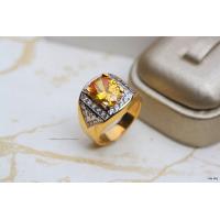 ราคา ManeeNopparut มณีณพรัช แหวนชาย บุษราคัม งานหุ้มทองแท้5ไมครอน รุ่น RMM25 (731270124)
