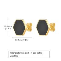 ราคา Vnox ต่างหูตุ้มหูสามเหลี่ยมหกเหลี่ยมสีดำสำหรับผู้ชายผู้หญิงต่างหูแบบห้อยทรงเรขาคณิตสแตนเลสสตีลสีทอง Kado untuk Ibu ภรรยาแฟนสาวของขวัญคริสต์มาส (20849477278)