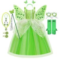 ราคา สาวดิสนีย์ทิงเกอร์เบลล์ชุดฮาโลวีนเครื่องแต่งกายเด็กสีเขียวTinkerbellแฟนซีนางฟ้าเจ้าหญิงคอสเพลย์พรรคเทศกาลชุด (20533395691)
