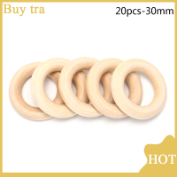 ราคา Buytra 1ถุงวงกลมไม้ธรรมชาติลูกปัดไม้แหวนเครื่องประดับ DIY งานฝีมือ (20400630432)