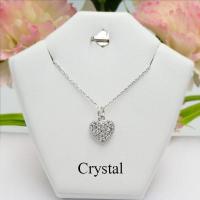 ราคา สร้อยคอเงินแท้ 92 5 ยาว18 นิ้ว พร้อมจี้รูปหัวใจพลอย Major Silver (4829658043)