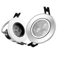 ราคา 110V 220V LED Spot Downlights 3W 55mm Hole WhiteSilverBlack Indoor Living Room Down Lights led Ceiling Recessed Lamp (10468180867)