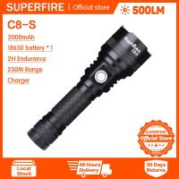 ราคา SUPERFIRE ไฟฉาย C8ไฟฉายLEDกันน้ำระยะไกลShotไฟฉายกลางแจ้ง (5438836222)