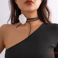 ราคา ZONGPAN สร้อยคอแบบไขว้ลายดอกกุหลาบขนาดใหญ่แบบกอธิคโรแมนติกสำหรับสุภาพสตรีสร้อยคอแฟชั่นปรับเชือกได้เครื่องประดับอัญมณี (20680802166)