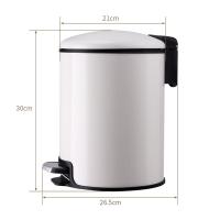 ราคา ครัวถังขยะสแตนเลส5 30ลิตร90 เก็บฝาเปิดถังขยะเหยียบไปรอบๆปิดถังขยะเงียบอย่างช้าๆ (20608173992)