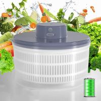 ราคา Electric Salad Spinner Lettuce Vegetable Dryer USB Rechargeable Quick Drying Lettuce Fruit Spinner Material Bowl (20385110698)