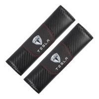 ราคา Ciscos หนัง ที่หุ้มเข็มขัดนิรภัยรถยนต์ ปลอกหุ้มสายเข็มขัดนิรภัย คาร์บอนไฟเบอร์ ของแต่งภายในรถยนต์ สำหรับ Tesla Model Y 3 X Roadster S Cybertruck (19466408888)