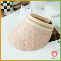 ราคา AllWell หมวก สานครึ่งหัว หมวกสานกันแดด สไตล์เกาหลี Sun hat (19337986205)